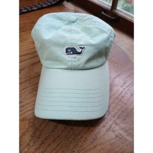 Vineyard Vines Hat Cap Womens Adjustable Mint Pale Green With Navy Logo